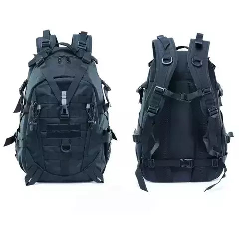 Рюкзак тактический со светоотражающими элементами 25л (black)
