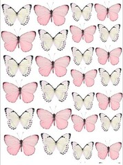 Печать на съедобной бумаге. Бабочки №4