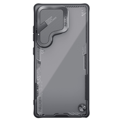 Чехол прозрачный от Nillkin с откидной металлической крышкой для камеры на Samsung Galaxy S25 Ultra, серия Iceblade Prop Case