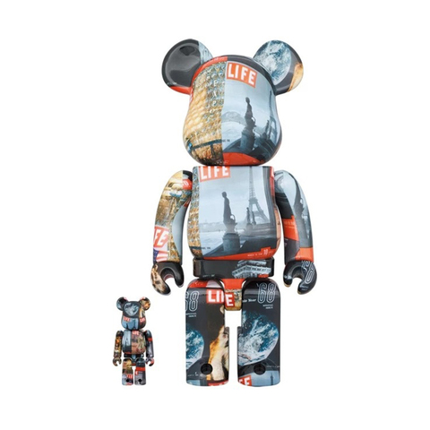 Фигурка 400% & 100% Bearbrick Set - Life Magazine