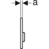 Geberit 116.016.DW.5 Клавиша смыва для писсуара