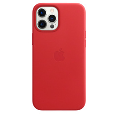 iPhone 12 Pro Max Leather Case with MagSafe (PRODUCT)RED