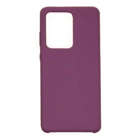 Силиконовый чехол Silicone Cover для Samsung Galaxy S20 Ultra (Сливовый)