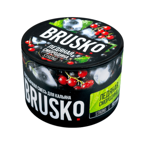 Бестабачная смесь для кальяна BRUSKO 50г STRONG - Ледяная Смородина