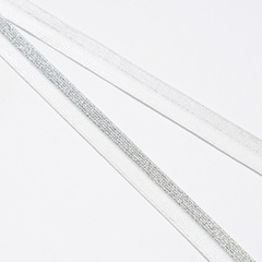 Резинки/Резинка ажурная/Ажурная ML-21 бел-серебро