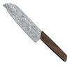 Нож Victorinox сантоку, лезвие 17 см прямое, коричневый (подар. упак.)