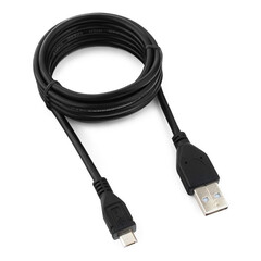 Кабель USB 2.0 - Micro USB, М/М, 1.8 м, Cablexpert, чер, CCP-mUSB2-AMBM-6