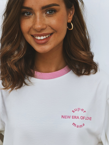 Футболка оверсайз женская белый NEW ERA OF LOVE