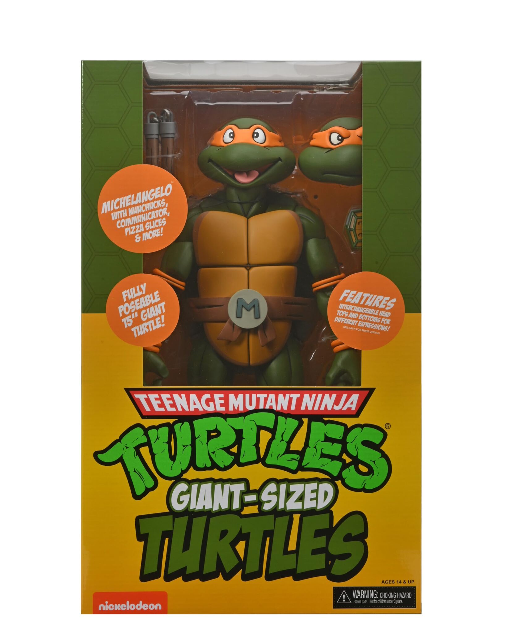 NECA Teenage Mutant Ninja Turtles Giant Size Michelangelo 1 4 45 18 490 18 490