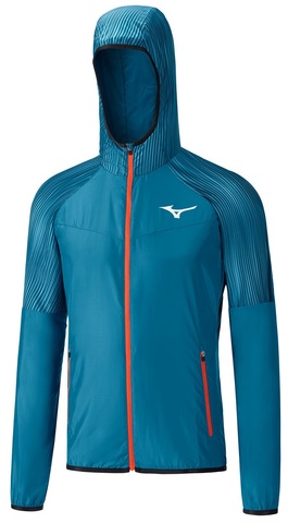 Куртка для бега Mizuno Printed Hoodie Jacket мужская