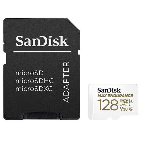 Карта памяти microSDXC 128GB SanDisk Class 10 UHS-I U3 V30 Max Endurance