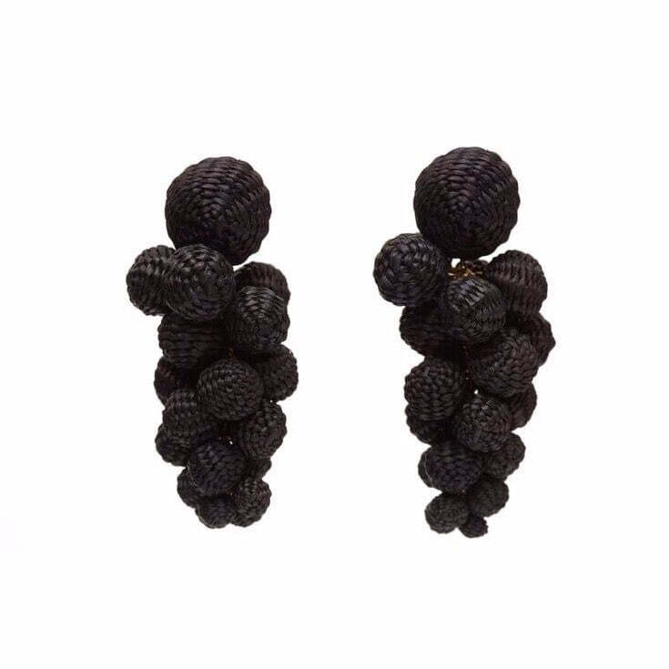 Серьги Iraca Palm Drop Earrings – Black