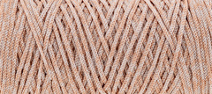 Peach melange polyester cord 2 mm