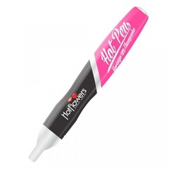 Ручка для рисования на теле Hot Pen со вкусом клубники с шампанским