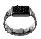 Металлический ремешок Metall 7-Bead 42 мм / 44 мм / 45 мм / 49 мм для Apple Watch (Черный)