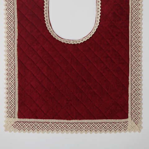 Коврик для унитаза 50х60 Old Florence Rombetti бордовый