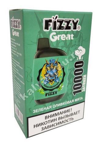 Fizzy Great Зеленая Оливковая Мята 10000 затяжек