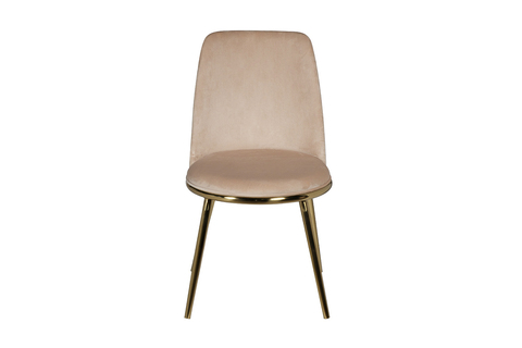 Стул Garda Decor бежево-золотой