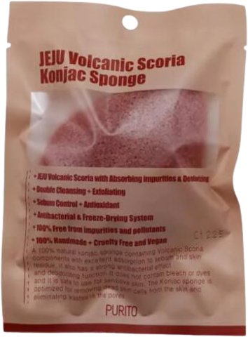 Purito Konjac Спонж косметический JEJU Volcanic Scoria Konjac Sponge