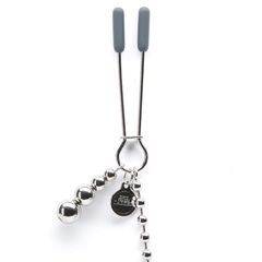 Зажимы для сосков на нитке бусин At My Mercy Chained Nipple Clamps - 