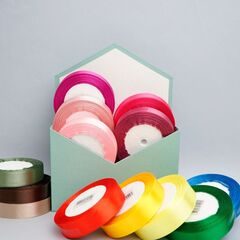 Лента Атласная (2,0см*22,85м), Серо-коричневый, Тауп