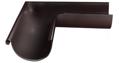Угол желоба внутренний Optima, 90 гр,125мм RAL 8017 (шоколад) металл