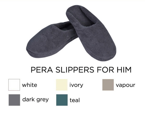 Домашние тапочки мужские Hamam Pera темно-серые