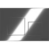 Ceramica Nova CN12-002CH Кнопка смыва Balance, клавиши Square, цвет хром глянцевый, арт. CN12-002CH
