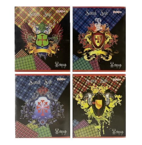 Тетрадь 48лист клет A5 с полями шотландка