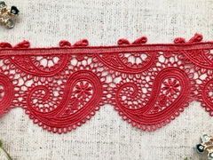 Кружево плетеное, ш. 10,5 см.