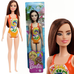 Кукла Барби серия Barbie Пляж в оранжевом купальнике