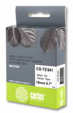 Лента Cactus CS-TZ641 (TZE-641) черный для Brother 1005, 1280, 1280VP, 2700VP (18 мм x 8 м)