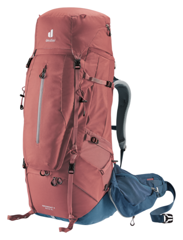 Картинка рюкзак туристический Deuter Aircontact X 60+15 SL Redwood-Ink - 1