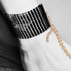 Чёрные дизайнерские наручники Desir Metallique Handcuffs Bijoux - 