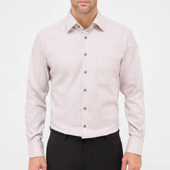 Сорочка мужская Eterna Modern Fit 8464-X181-21 из фактурной ткани бежевая