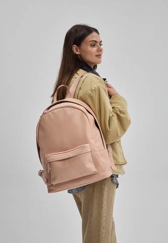 рюкзак закругленный розовый L