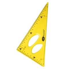 
          Набор из 3 гибких пластиковых линеек, MC-Basir, (мягкая гнущаяся измерительная линейка 30 см, простой треугольник 13 см, транспортир с градусами) для детей