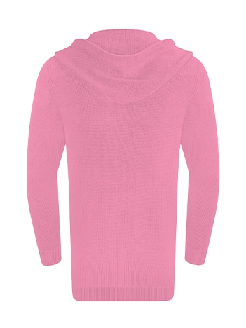 Кардиган с капюшоном из шелка