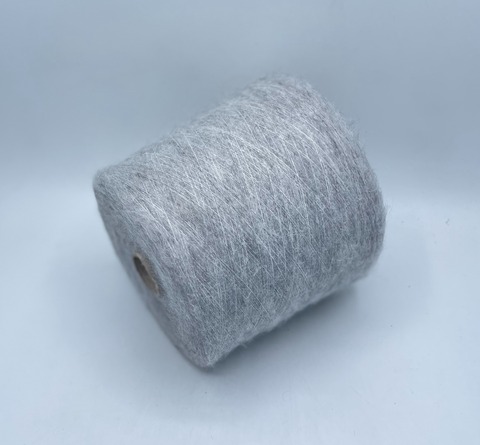 Mister Joe (пр.Италия),art-Preston 1000м/100гр, 35% Мохер, 35% Альпака 30% Полиамид, цвет-Серый меланж(304/672), арт-36415