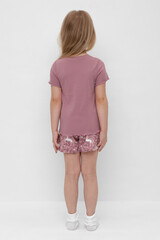 пижама  для девочки  К 1596/морозная вишня,единороги