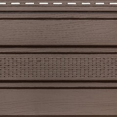 Софит широкий Альта-Профиль с центральной перфорацией Коричневый 3000х300 мм