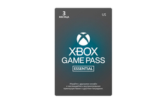 Карта оплаты Xbox Game Pass Essentials на 3 месяца [Цифровая версия] (US) (для ПК, цифровой код доступа)