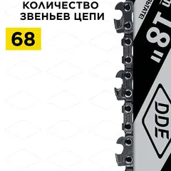 Шина пилы цепной сварная DDE 18
