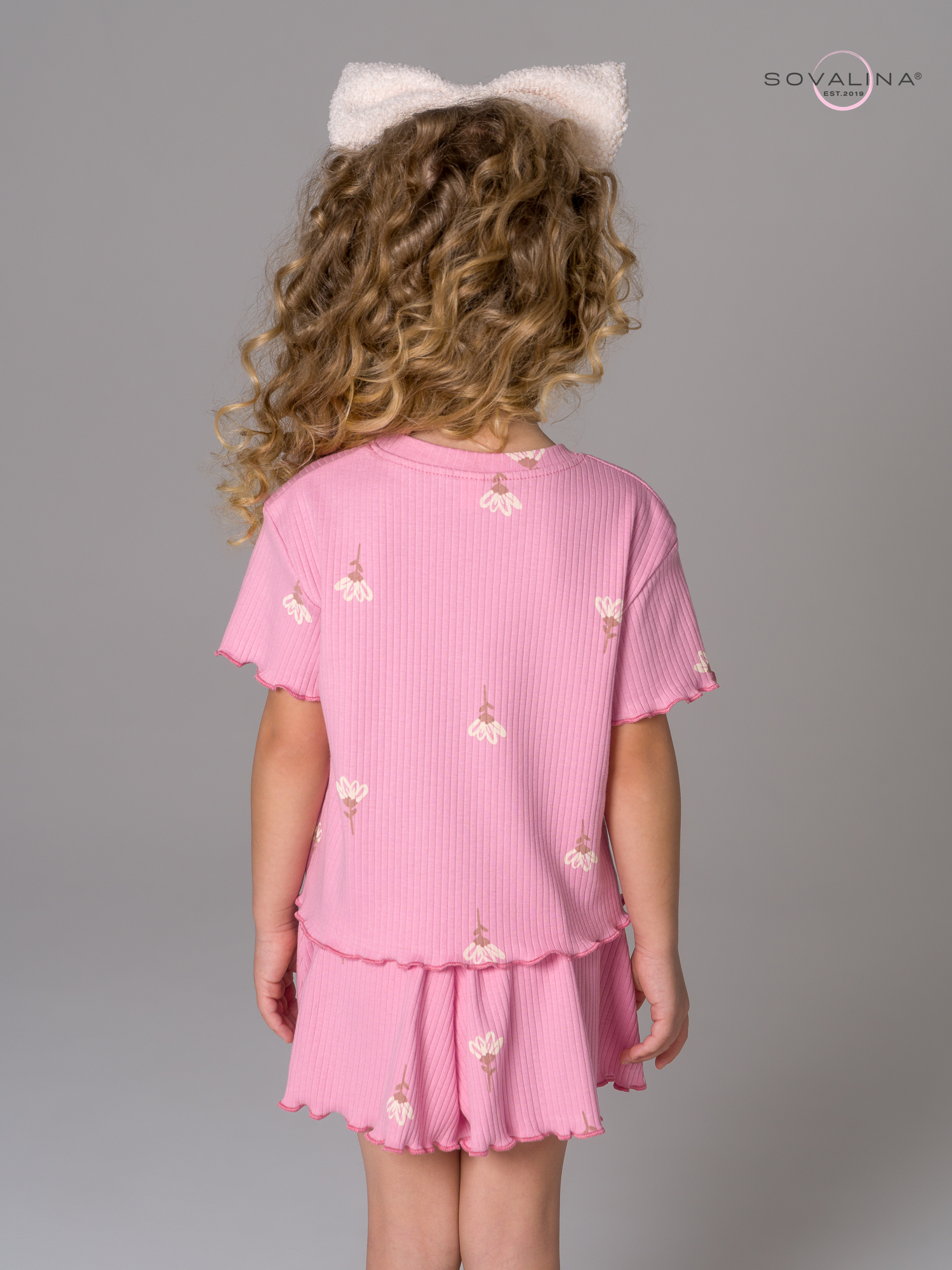 Пижама Элли астра на пудре