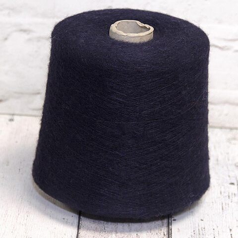 Кидмохер с бэби альпакой Lanificio del'Olivo NOIR 2300 темно-синий