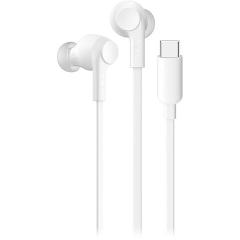Проводные наушники Belkin Soundform ANC Wired USB-C Headphones, белый