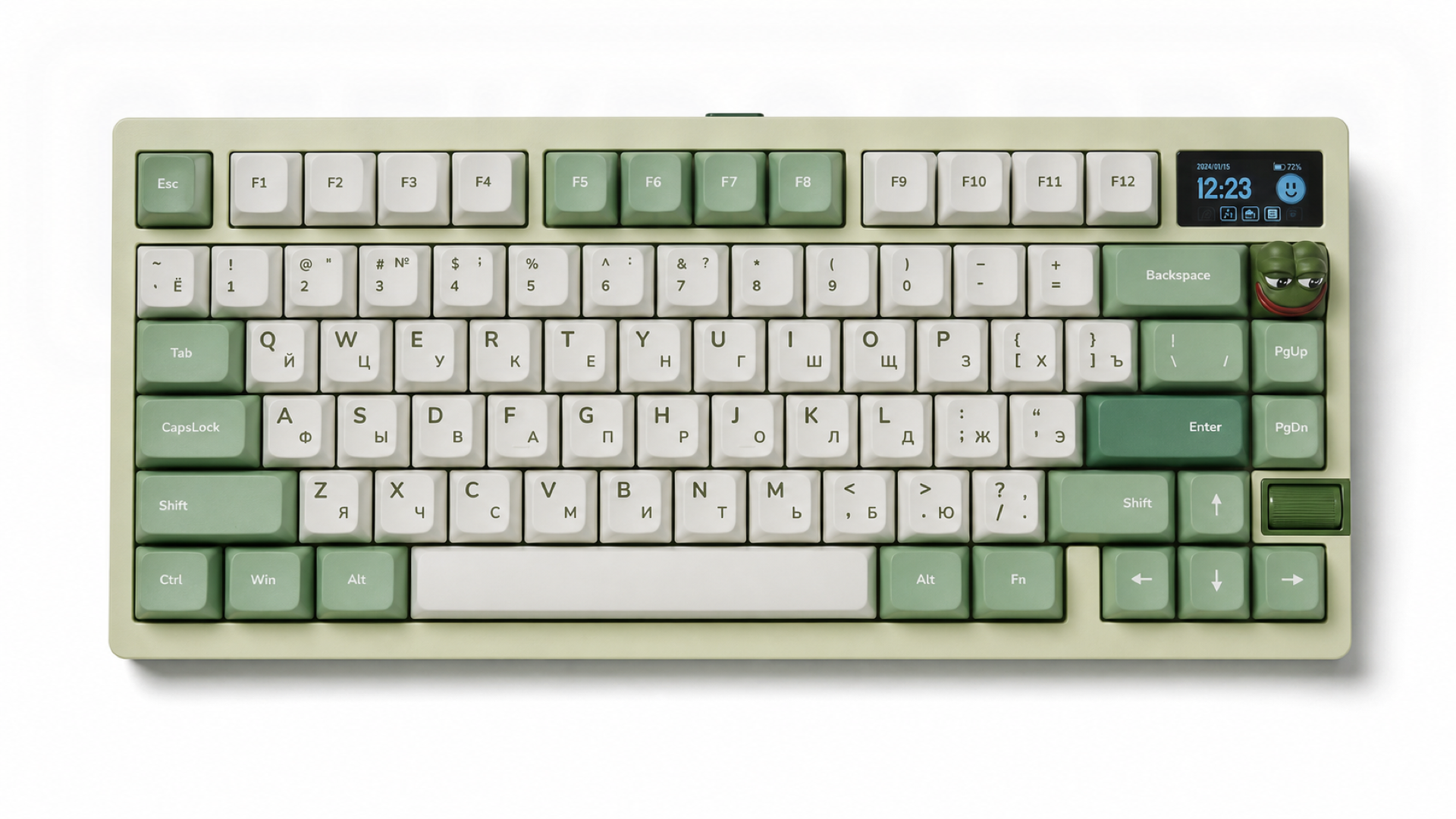 Кастомная клавиатура Zoom75 TIGA Milk Green купить с доставкой