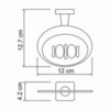 WasserKRAFT Lippe K-6569 Мыльница решетка