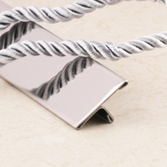 Т-образный профиль из нержавеющей стали SТO015-25W-8Н глянец 2700 мм