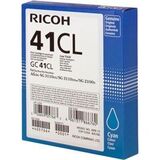 LE Картридж для гелевого принтера GC41CL голубой для Ricoh Aficio SG2100N, 3110DN, DNw. Ресурс 600 стр (405766)